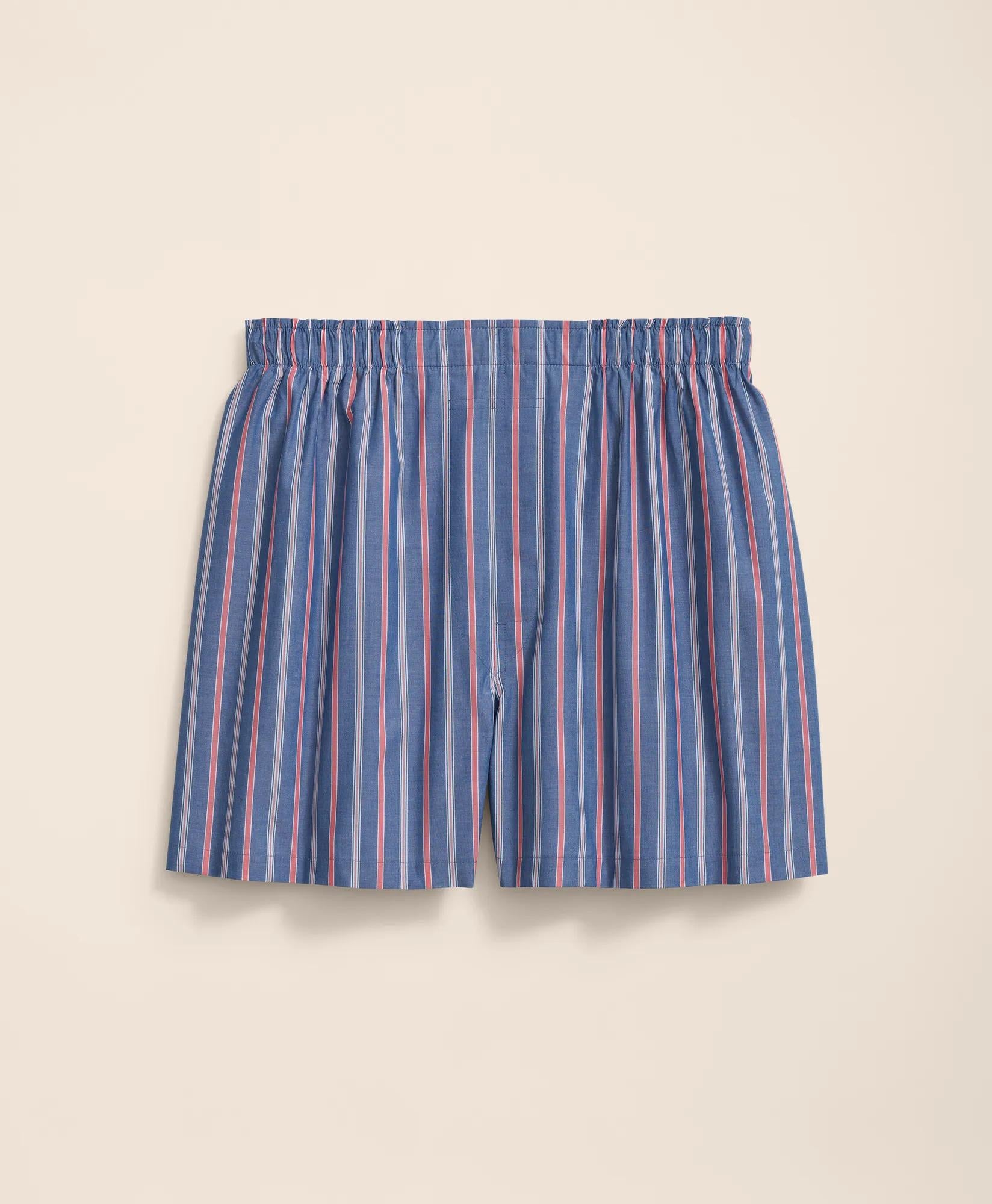 Cotton Broadcloth Striped Boxers | Brooks Brothers online